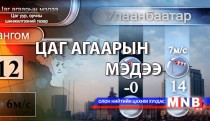 Улаанбаатарт 6-8 хэм хүйтэн