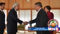 Монгол Улсын Их Хурлын дарга З.Энхболд Япон Улсын Цог Жавхлант Эзэн Хаан Акихитод бараалхав