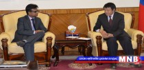 Энэтхэгийн Элчин сайдыг хүлээн авч уулзав