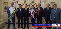 Монголын үндэсний олимпийн хорооноос Б.Сумъяад хүндэтгэл үзүүллээ 
