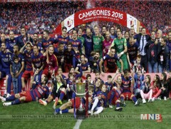 “Барселона” 28 дахь удаагаа Испанийн хөлбөмбөгийн цомын аварга боллоо 