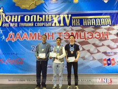 Ц.Хашчулуун, М.Нямжаргал нар хос алтан медаль хүртлээ