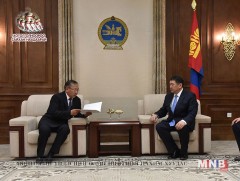 Монгол Улсын Ерөнхий сайдаар Ж.Эрдэнэбатыг томилох тухай саналыг өргөн мэдүүллээ