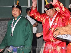 Монгол Улсын 22 дахь аваргаа угтсан мөч...