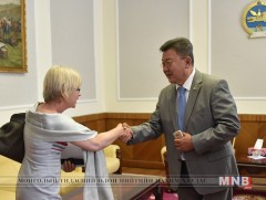 Байнгын хорооны дарга Н.Энхболд НҮБ-ын суурин зохицуулагчийг хүлээн авч уулзав