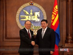 “Хоккайдо-Монголын эдийн засгийн харилцааг дэмжих нийгэмлэг”-ийн тэргүүн Ц.Такэбэг хүлээн авч уулзав