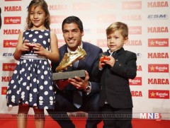 Луйс Суарес Европын “Алтан шаахай” шагналыг хоёр дахь удаагаа хүртлээ