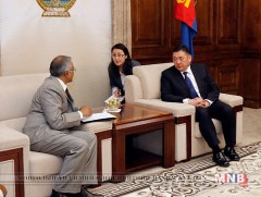 УИХ-ын дарга М.Энхболд Энэтхэгийн элчин сайдыг хүлээн авч уулзлаа