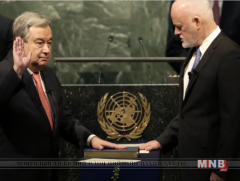НҮБ-ын шинээр сонгогдсон Ерөнхий нарийн бичгийн дарга Антонио Гутерреш тангараг өргөлөө  