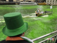 Чикаго голыг ногоон өнгөөр чимэглэжээ 