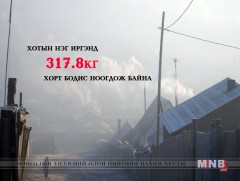 Хотын нэг иргэнд 317.8кг хорт бодис ноогдож байна