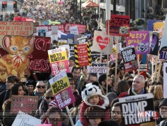Дональд Трампын тангараг өргөсний 1 жилийн ойгоор америкчууд  эсэргүүцлээ илэрхийлцгээв