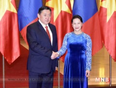 Монгол Улсын Их Хурлын дарга М.Энхболд БНСВУ-д албан ёсны айлчлал хийж байна