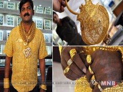 Энэтхэгийн бизнесмэн залуу 240 мянган ам.доллараар үнэлэгдэх алтан цамц хийлгэжээ