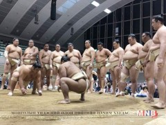 Тойргийн барилдаанд их аварга М.Даваажаргал оролцож байна