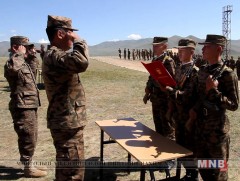 Цэргийн тангараг өргөх ёслолын ажиллагаа болов