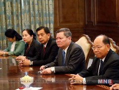 БНАЛАУ-ын Дотоод хэргийн сайд Камман Сүнвилөт тэргүүтэй төлөөлөгчдийг хүлээн авч уулзлаа