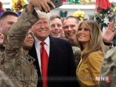 Дональд Трамп Ирак дахь Америкийн цэргүүдтэй гэнэтийн уулзалт хийлээ