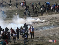 Америкийн хилийнхэн цагаачдын өөдөөс нулимс асгаруулагч хий хэрэглэжээ