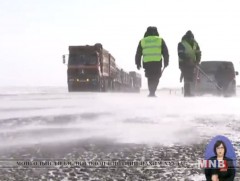 Гашуун сухайт авто замд шинэ технологи ашиглан замын нөхөөс хийж байна