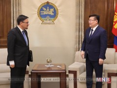 УИХ-ын дарга Г.Занданшатар Элчин сайд Траян Лауренцю Христеаг хүлээн авч уулзав