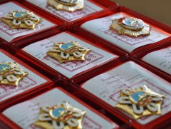 Монгол Улсын Ерөнхийлөгч Х.Баттулга МУЗН-ийг Алтангадас одонгоор шагналаа