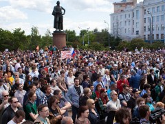 Хог хаягдлын шинэ бүс байгуулахыг эсэргүүцэгчдийн жагсаал Москвад боллоо