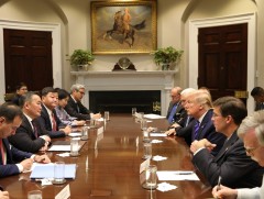 Монгол Улсын Ерөнхийлөгч Х.Баттулга АНУ-ын Ерөнхийлөгч Доналд Трамп нар албан ёсны хэлэлцээ хийлээ