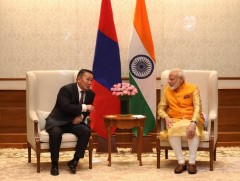 Монгол Улсын Ерөнхийлөгч Х.Баттулга, БНЭУ-ын Ерөнхий сайд Нарендра Моди нар уулзлаа