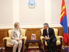 Маршал Г.К.Жуковын зээ охин Варвара Кирилловна Ерохинаг хүлээн авч уулзлаа