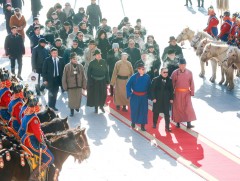Монгол бахархлын өдрийг тохиолдуулан Чингис хааны хөшөөнд хүндэтгэл үзүүлэв