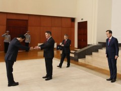 БНСУ-аас Монгол Улсад суух Элчин сайд Ли Ё Хун Итгэмжлэх жуух бичгээ өргөн барилаа