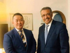 Ерөнхийлөгч Х.Баттулга ДЭМБ-ын Ерөнхий захирал Тедрос Адханомтой уулзлаа