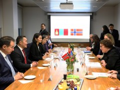 Ерөнхийлөгч Х.Баттулгад Норвегийн Хүнс, хөдөө аж ахуйн сайд бараалхав