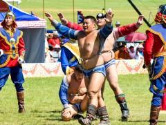 Үндэсний их баяр наадмын Хүчит бөхийн барилдааны долоогийн даваа /шууд/