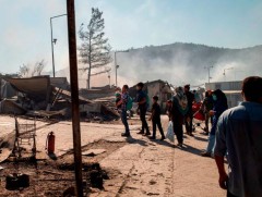 Лесбос аралд эмх замбараагүй байдал дэгджээ