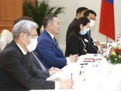 БНХАУ-ын Гадаад хэргийн сайд Ван И Монгол Улсын Ерөнхийлөгч Х.Баттулгад бараалхлаа