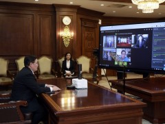 УИХ-ын дарга Г.Занданшатар Евразийн эдийн засгийн дээд хэмжээний 23 дугаар уулзалтад онлайнаар оро..