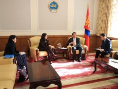 Монгол Улс дахь НҮБ-ийн Хөгжлийн хөтөлбөрийн Суурин Төлөөлөгчтэй уулзлаа