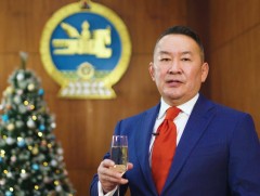 Монгол Улсын Ерөнхийлөгч Х.Баттулга мэндчилгээ дэвшүүллээ