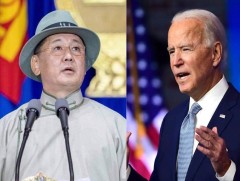 Монгол Улсын Ерөнхийлөгч У.Хүрэлсүхэд АНУ-ын Ерөнхийлөгч Жо Байден баяр хүргэж, баярын цахилгаан и..