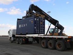 Гашуунсухайтын хилийн боомтод Чингэлэгт тээврийн терминал ашиглалтад орлоо