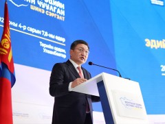 Ерөнхийлөгч У.Хүрэлсүх Эдийн засгийн чуулганд оролцогсдод мэндчилгээ дэвшүүллээ