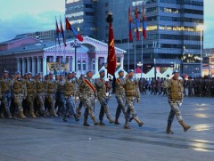 Сүхбаатарын талбайд шөнийн парад боллоо