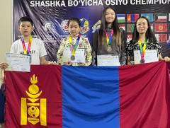 Б.Есүй Монгол Улсаас 64 буудалт даамын анхны цол авлаа