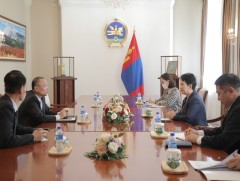 Сайд Б.Батцэцэг БНАСАУ-аас Монгол Улсад суугаа Элчин сайд О Сын Хо-г хүлээн авч уулзав