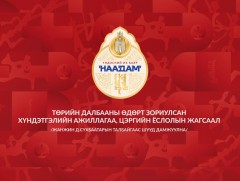 Монгол Улсын төрийн далбаа мандуулах ёслол, цэргийн ёслолын жагсаал