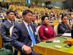 Ерөнхийлөгч У.Хүрэлсүх НҮБ-ын Ерөнхий Ассамблейн 77 дугаар чуулганы Ерөнхий санал шүүмжлэлийн нээл..