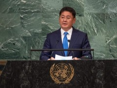 Ерөнхийлөгч У.Хүрэлсүх НҮБ-ын индрээс дэлхий нийтийг энх тайванд уриалав