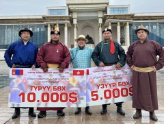 Түрүү бөхөд 10.000 доллар, үзүүр бөхөд 5.000  доллар гардууллаа